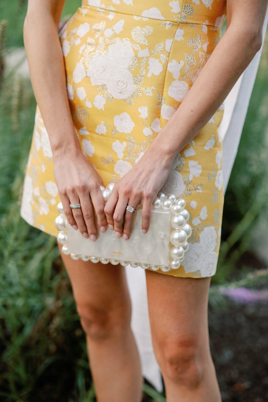 Yellow and white rehearsal outfit