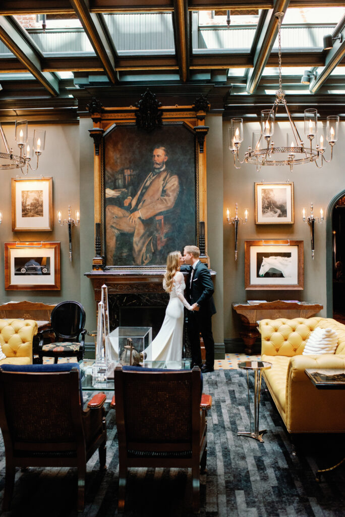 Hotel Jerome Aspen Summer Wedding Blue and White 12