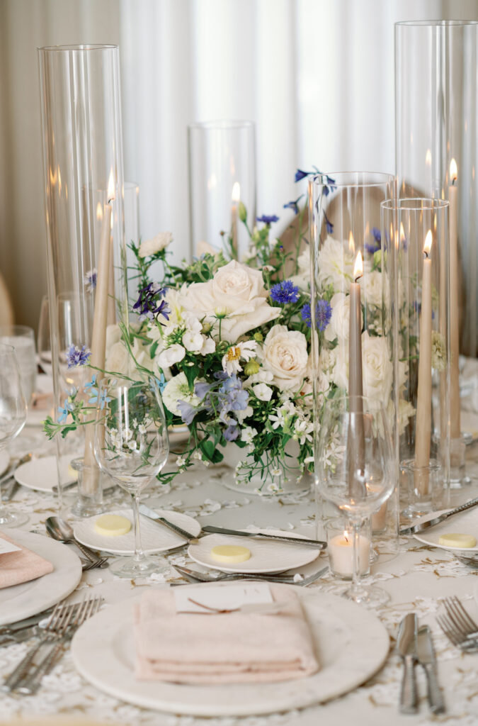 Hotel Jerome Aspen Summer Wedding Blue and White 25