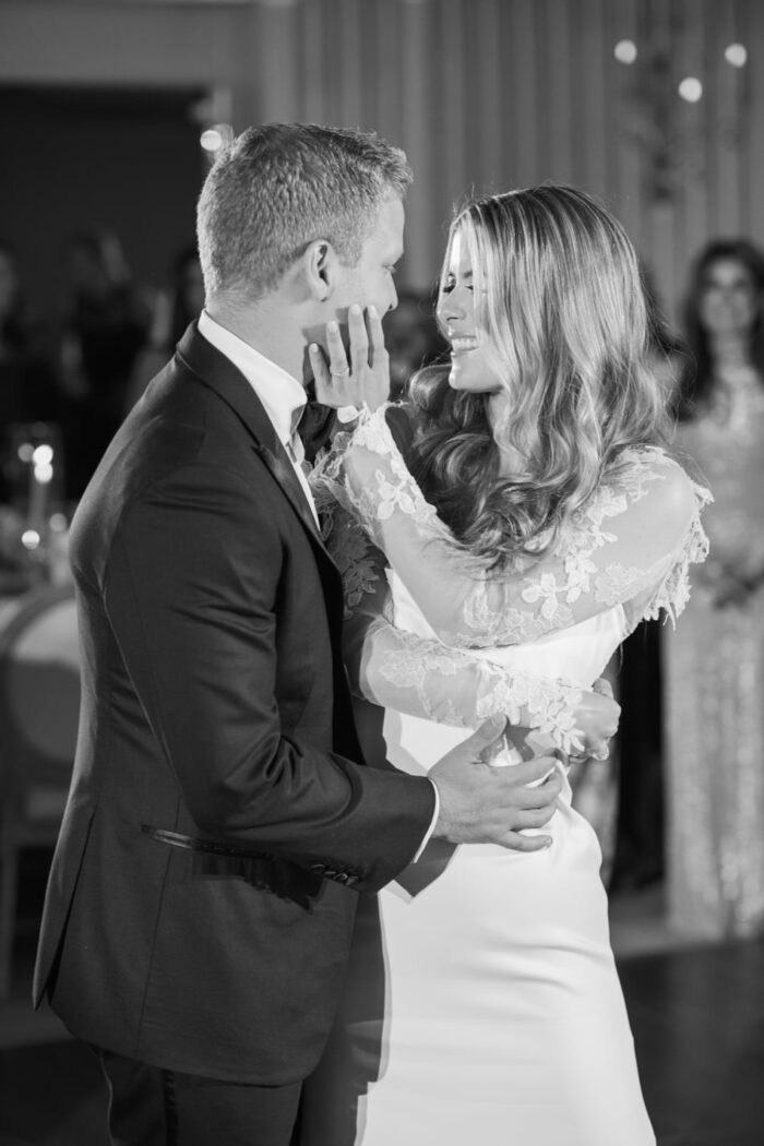 First dance of bride and groom at Hotel Jerome