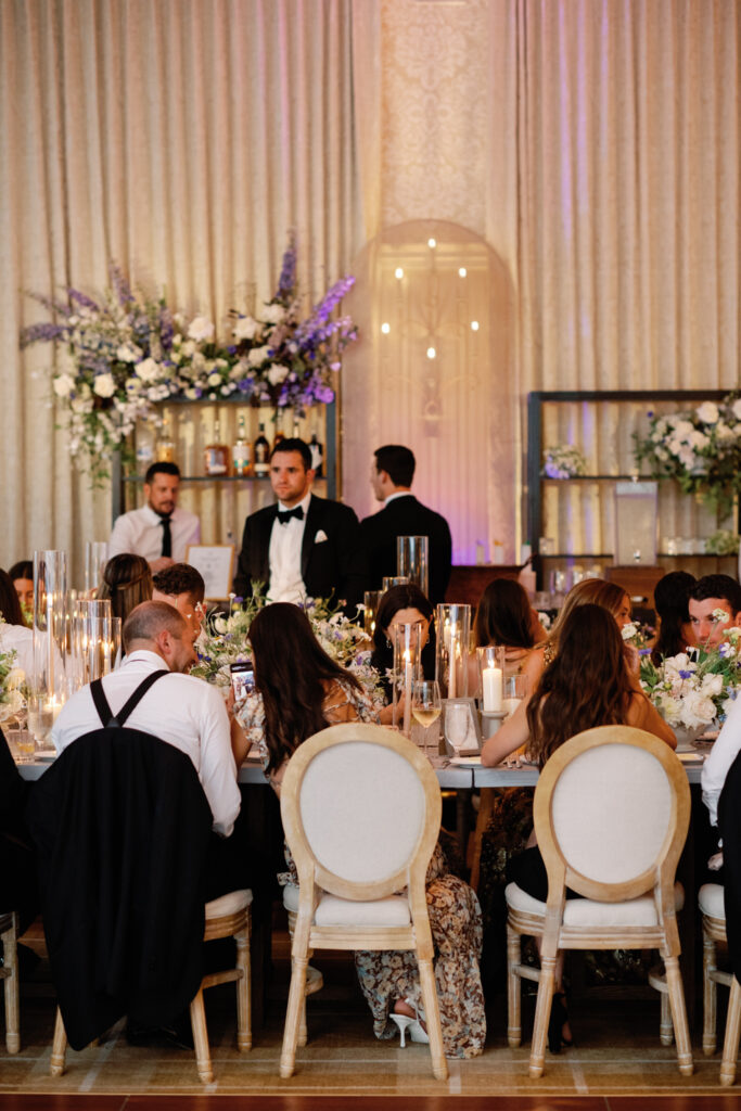 Hotel Jerome Aspen Summer Wedding Blue and White 35