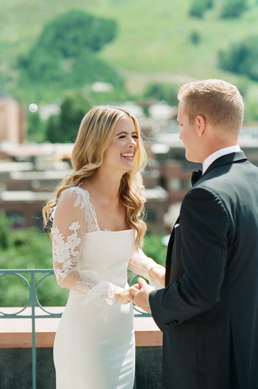 Hotel Jerome Aspen Summer Wedding Blue and White 127