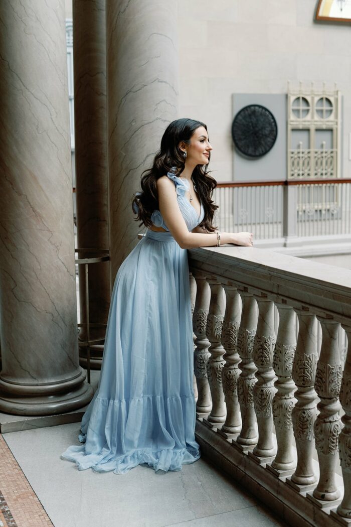 Bridal portrait in Italy