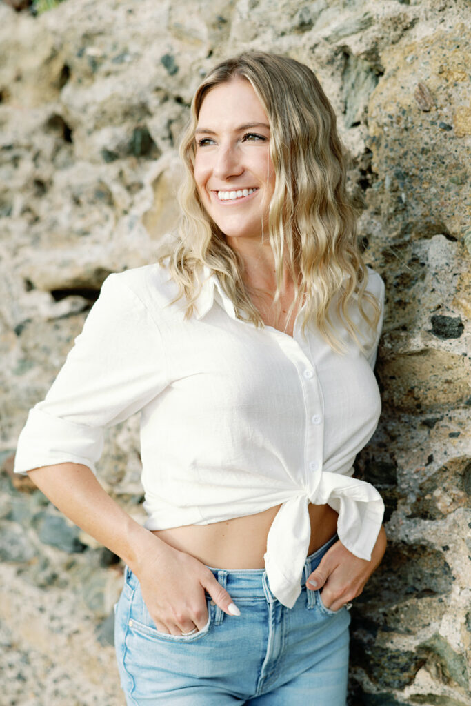Crescent Bay Beach California Summer Engagement 10