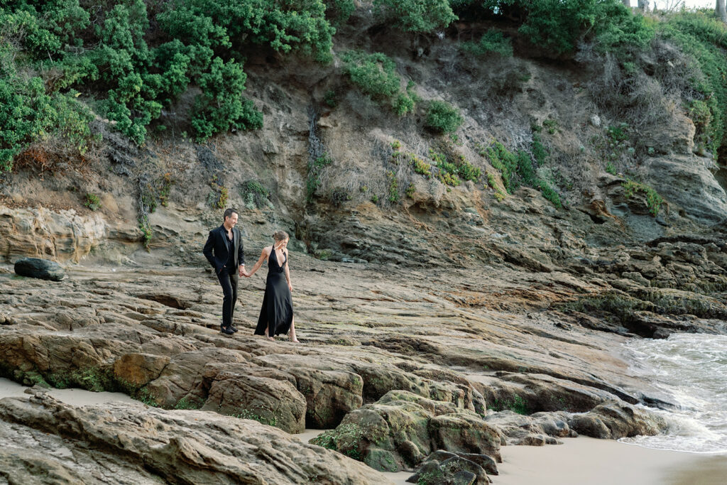 Crescent Bay Beach California Summer Engagement 31