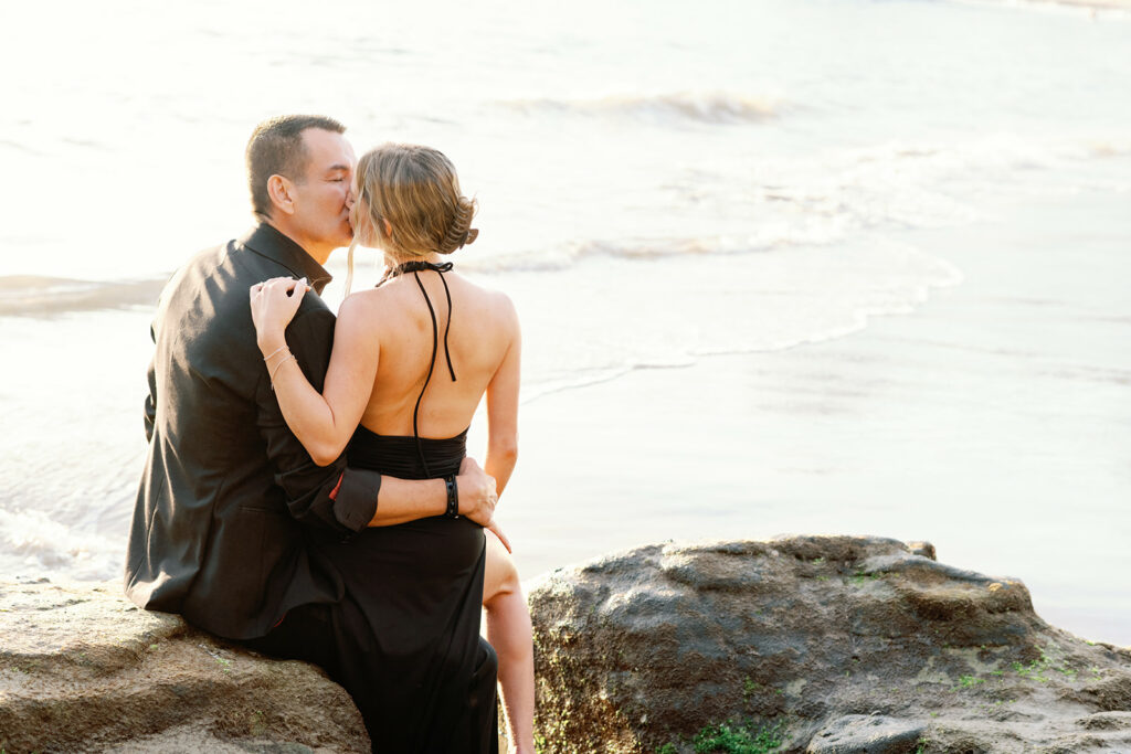 Crescent Bay Beach California Summer Engagement 39