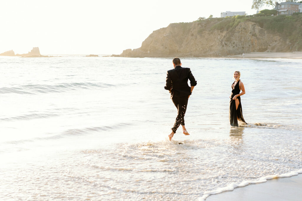 Crescent Bay Beach California Summer Engagement 42