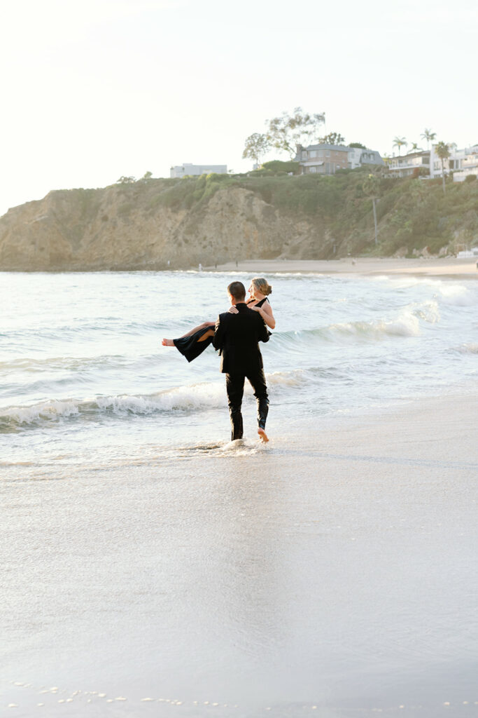 Crescent Bay Beach California Summer Engagement 44