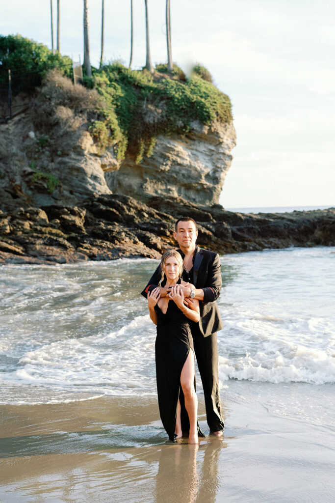 Crescent Bay Beach California Summer Engagement 47