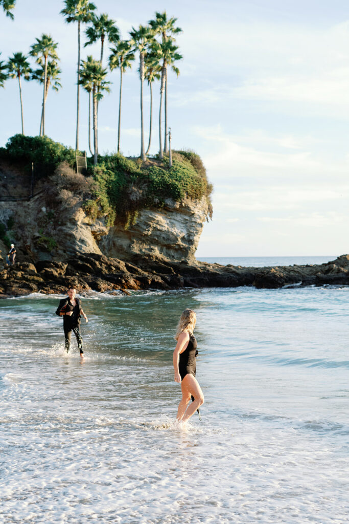 Crescent Bay Beach California Summer Engagement 48