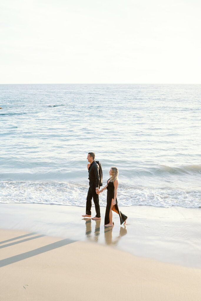 Crescent Bay Beach California Summer Engagement 68