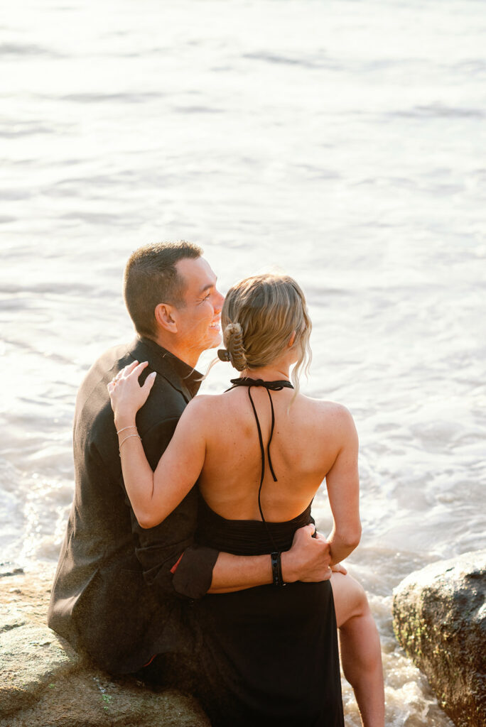 Crescent Bay Beach California Summer Engagement 82