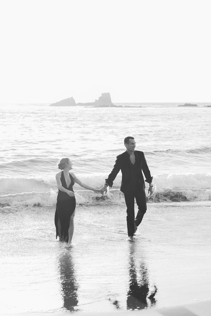 Crescent Bay Beach California Summer Engagement 86