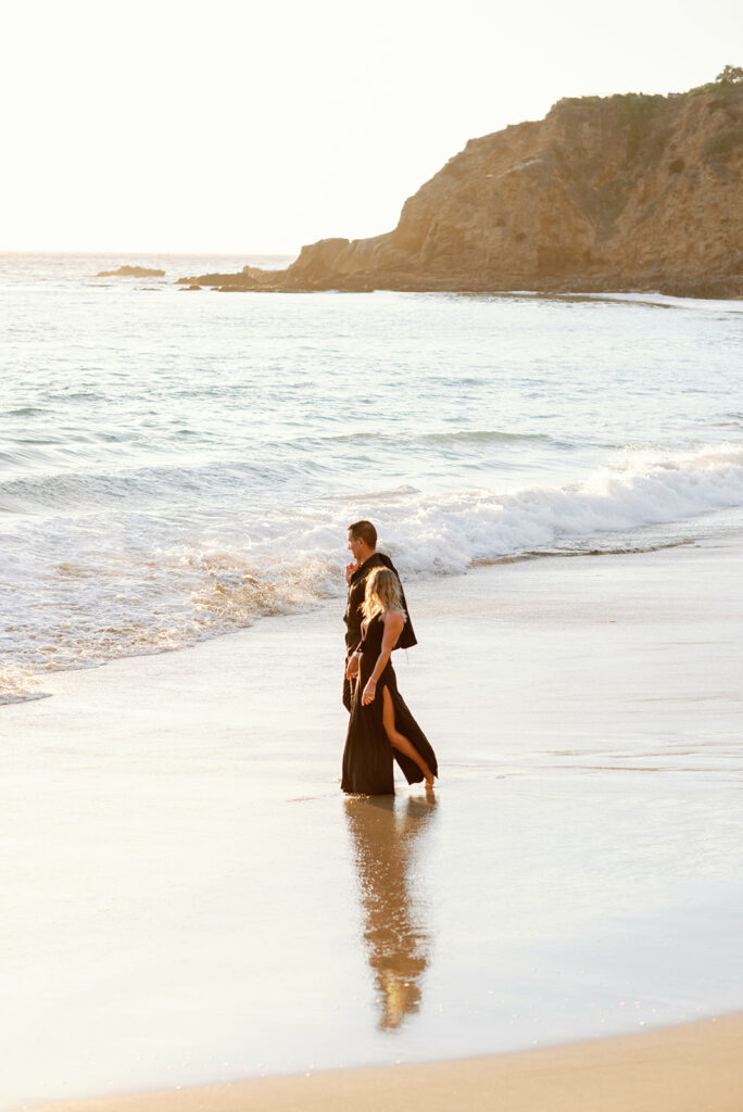 Crescent Bay Beach California Summer Engagement 87