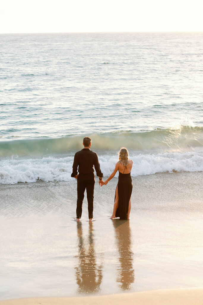 Crescent Bay Beach California Summer Engagement 89