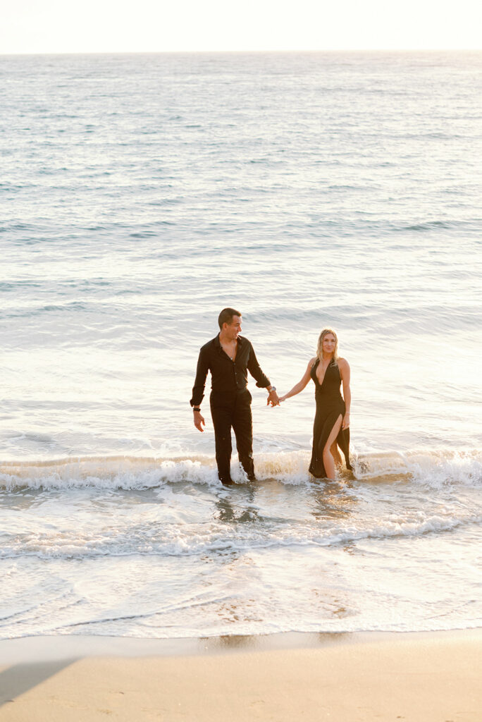 Crescent Bay Beach California Summer Engagement 90