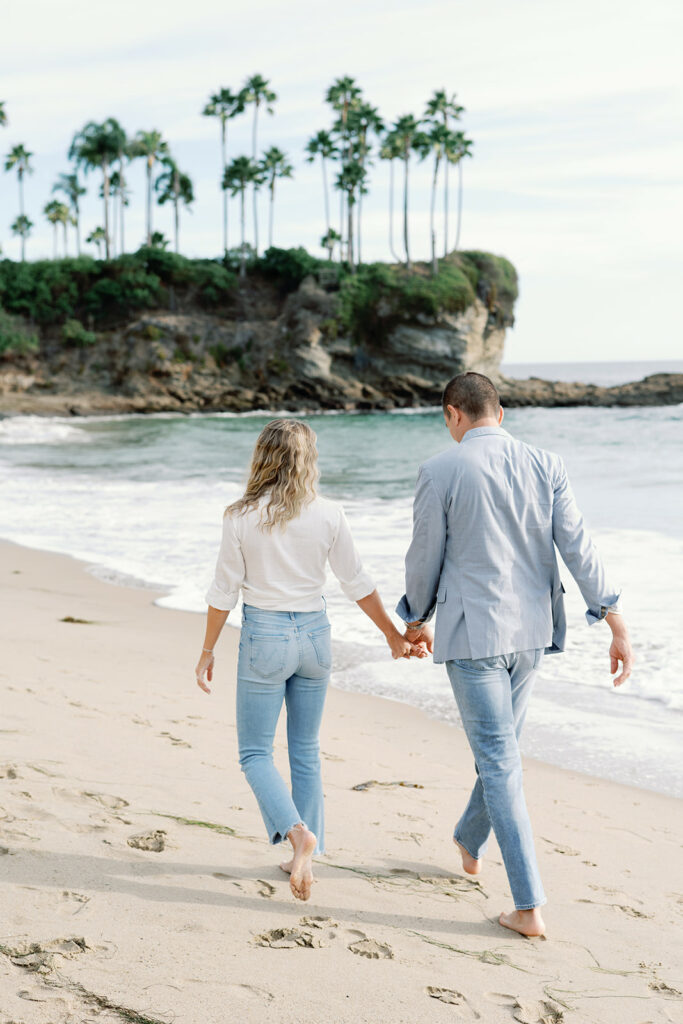 Crescent Bay Beach California Summer Engagement 91