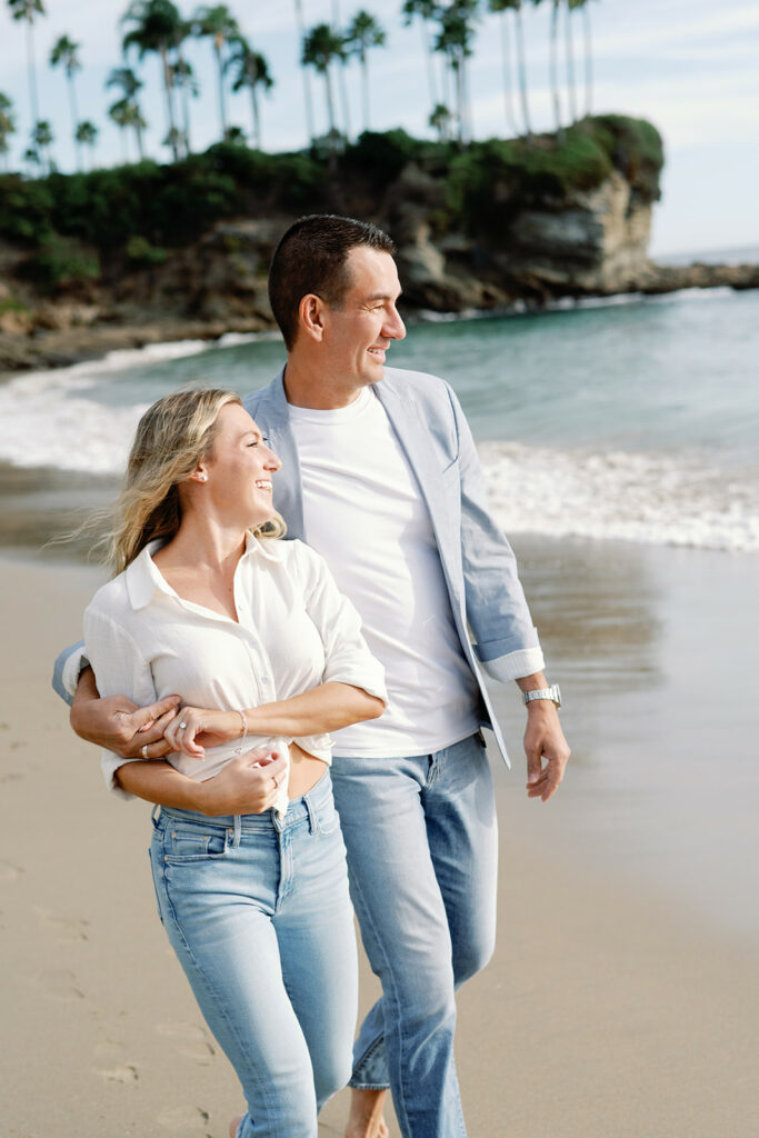 Crescent Bay Beach California Summer Engagement 93