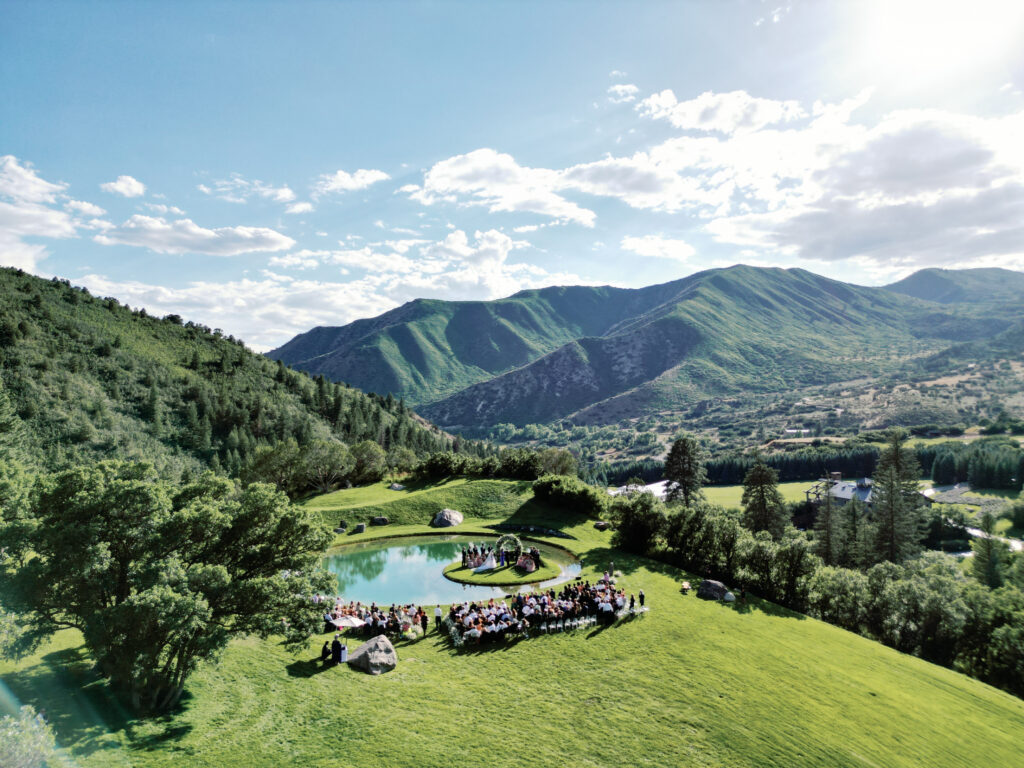 Thea & Jacob's Wedding Drone Images